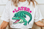 Later Gator Cute Alligator PNG, a Seasonal Illustration by Sublimation Artist (Thumbnail 4 of 9)