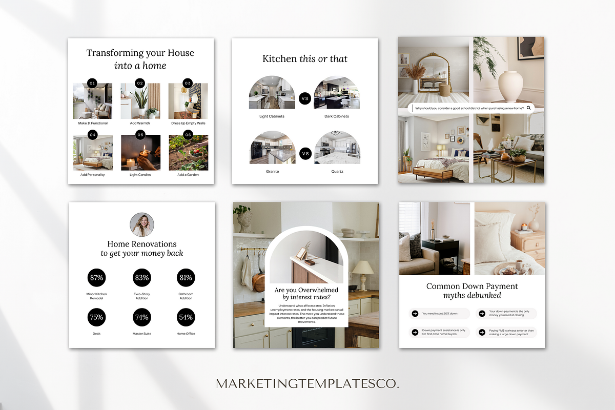 August Realtor Social Media Posts, a Social Media Template by Marketing Templates Co. (Photo 4 of 9)