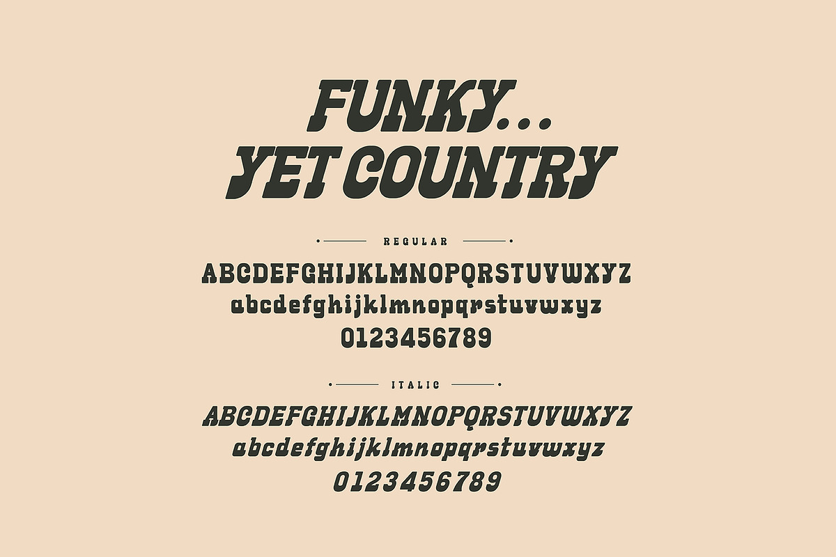 Yermo - A Laid Back Geo-Slab Font preview 2