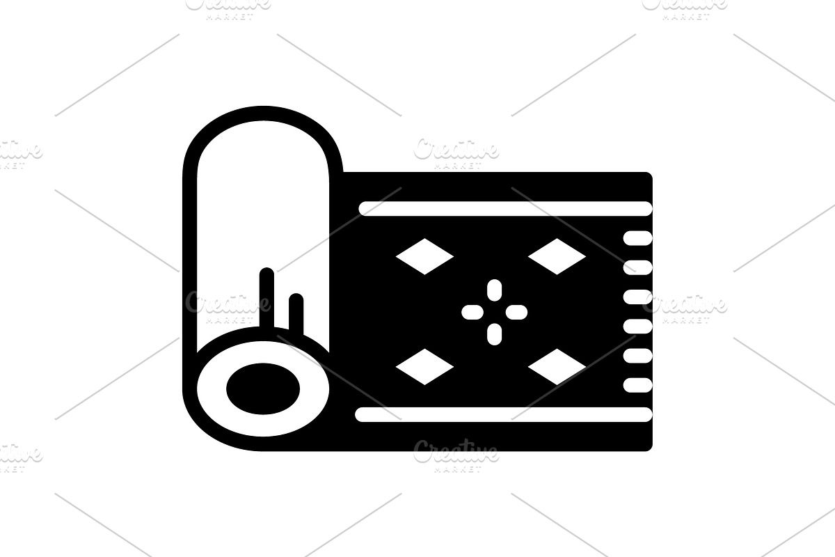Carpet rug solid icon, a Solid Icon by Creative priyanka
