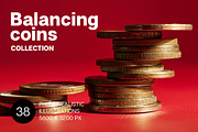Balancing coins. 38 images, a Business Photo by Handmadefont (Thumbnail 1 of 10)