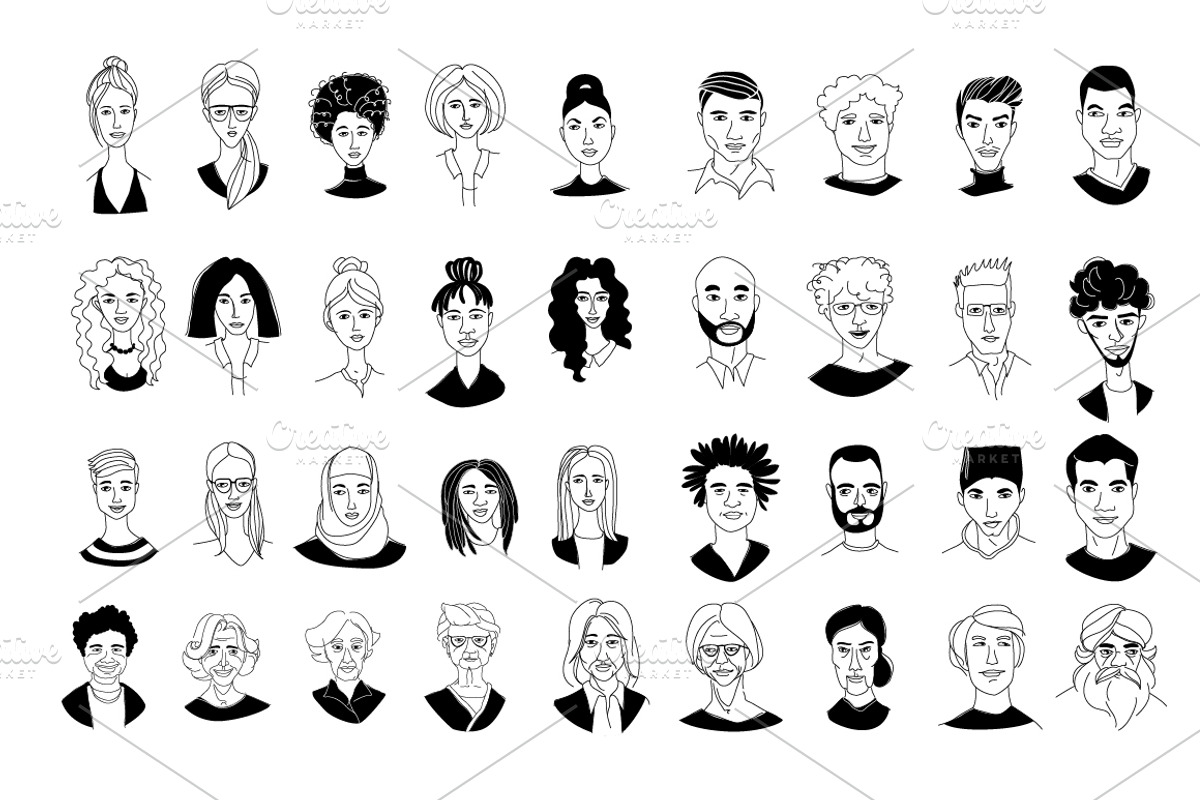 People of the World Pattern, a Person Illustration by VasilkovS (Photo 7 of 8)