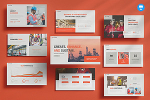 Engineering Keynote, a Presentation Template by Pixslides