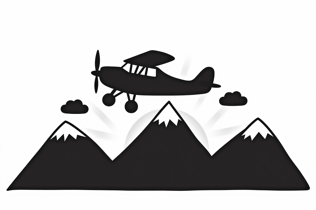 Adventure Plane Mountain Bundle, an Illustration by hafijul (Photo 4 of 9)