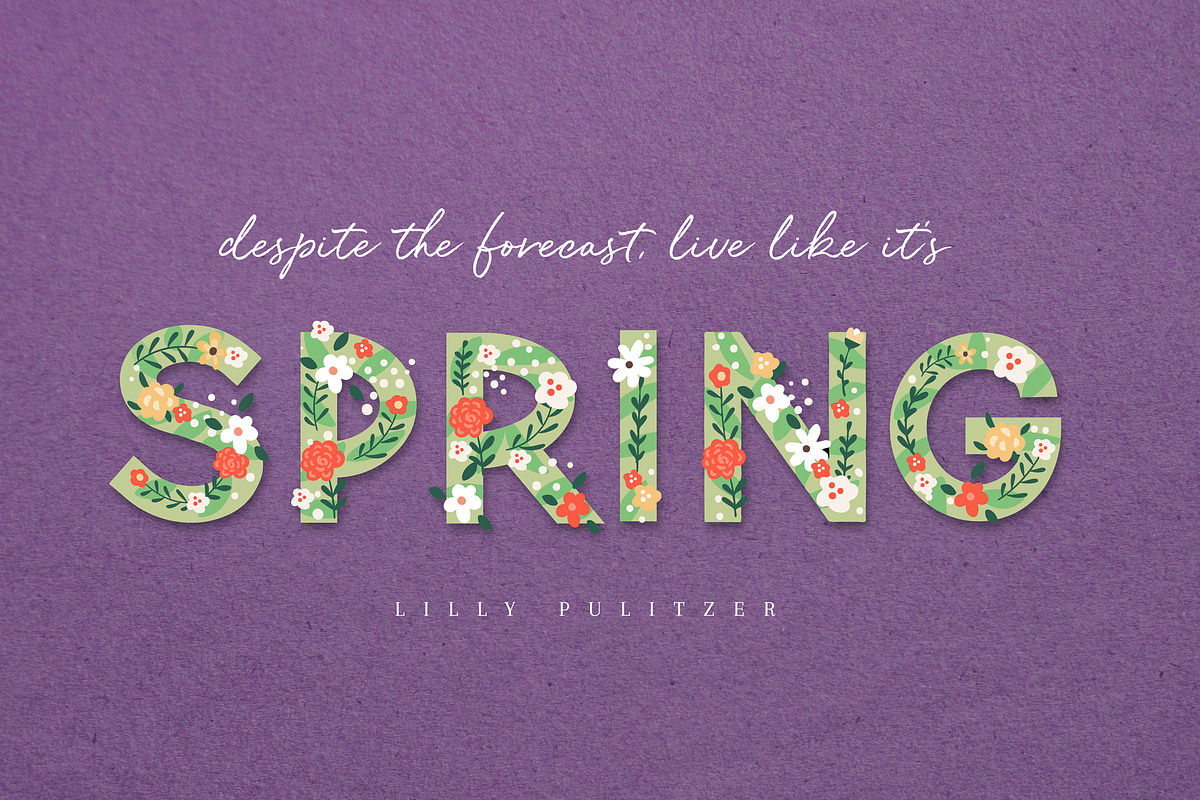 NEW! FLEURO Colour Font :) preview 2