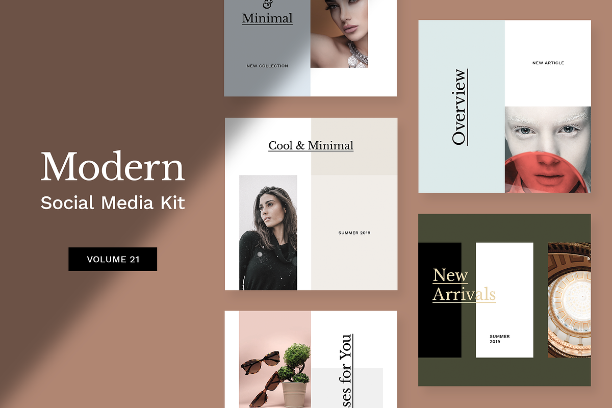Modern Social Media Kit (Vol. 21), a Social Media Template by uispot (Photo 1 of 3)