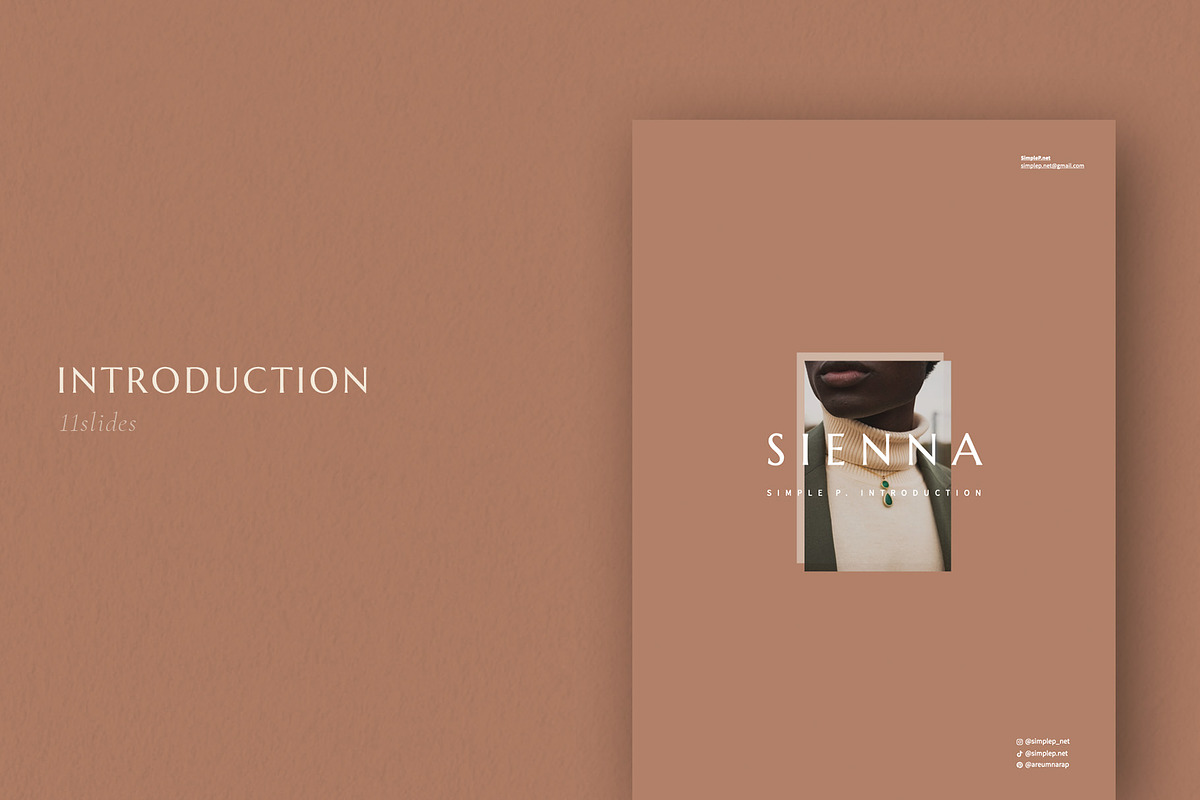 Sienna Vertical Template, a Presentation Template by Simple P. (Photo 5 of 12)