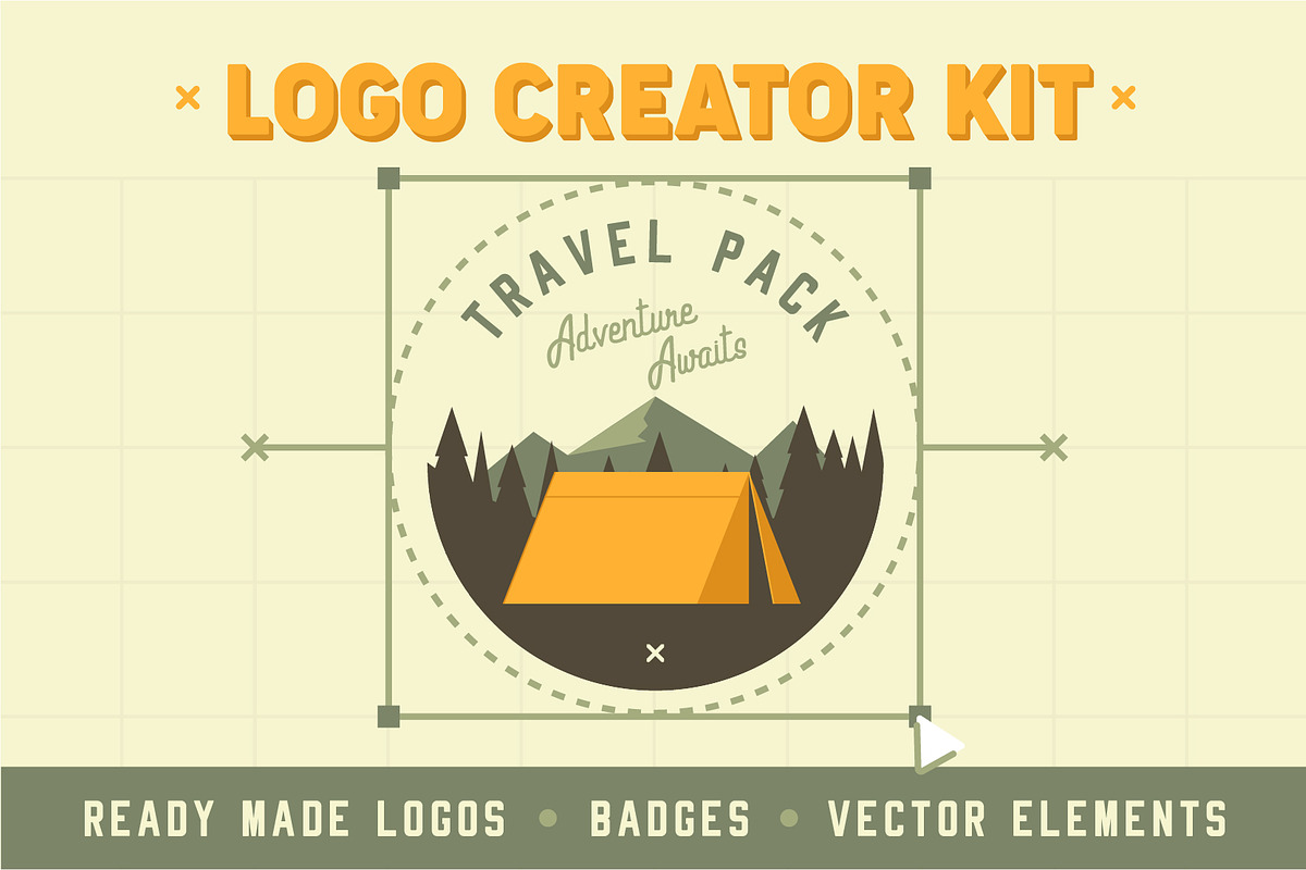 Travel Adventure Logo Creator Kit, a Graphic by Wilsonkjc (Photo 1 of 9)