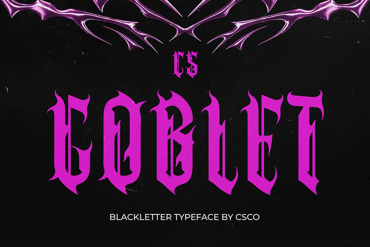 CS Goblet – Blackletter Font, a Blackletter Font by Craft Supply Co. (Photo 1 of 8)