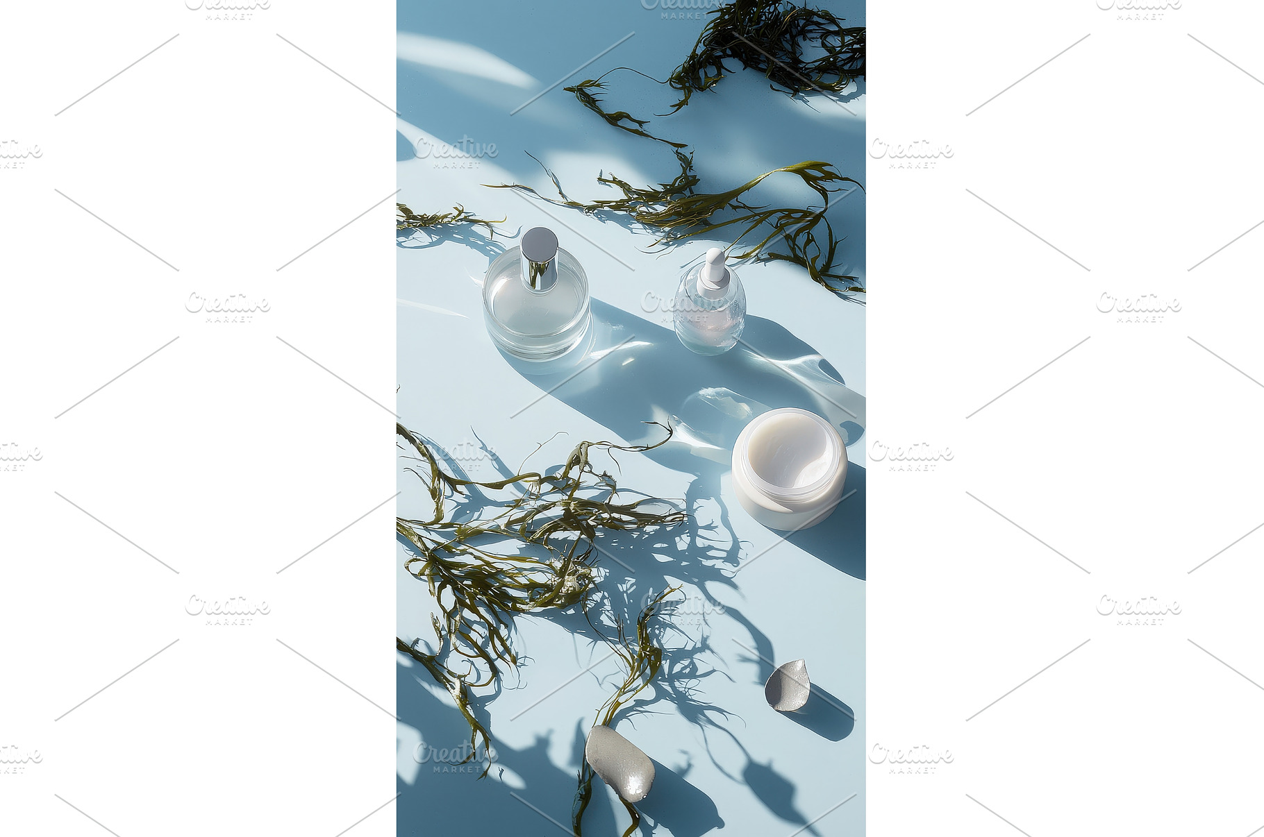 Glass skincare containers and, a Health & Medical Photo by Rodica Ciorba