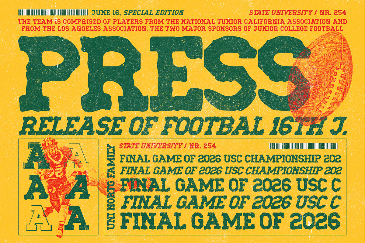 UNI North Font, a Slab Serif Font by LeoSupply.co (Photo 4 of 6)