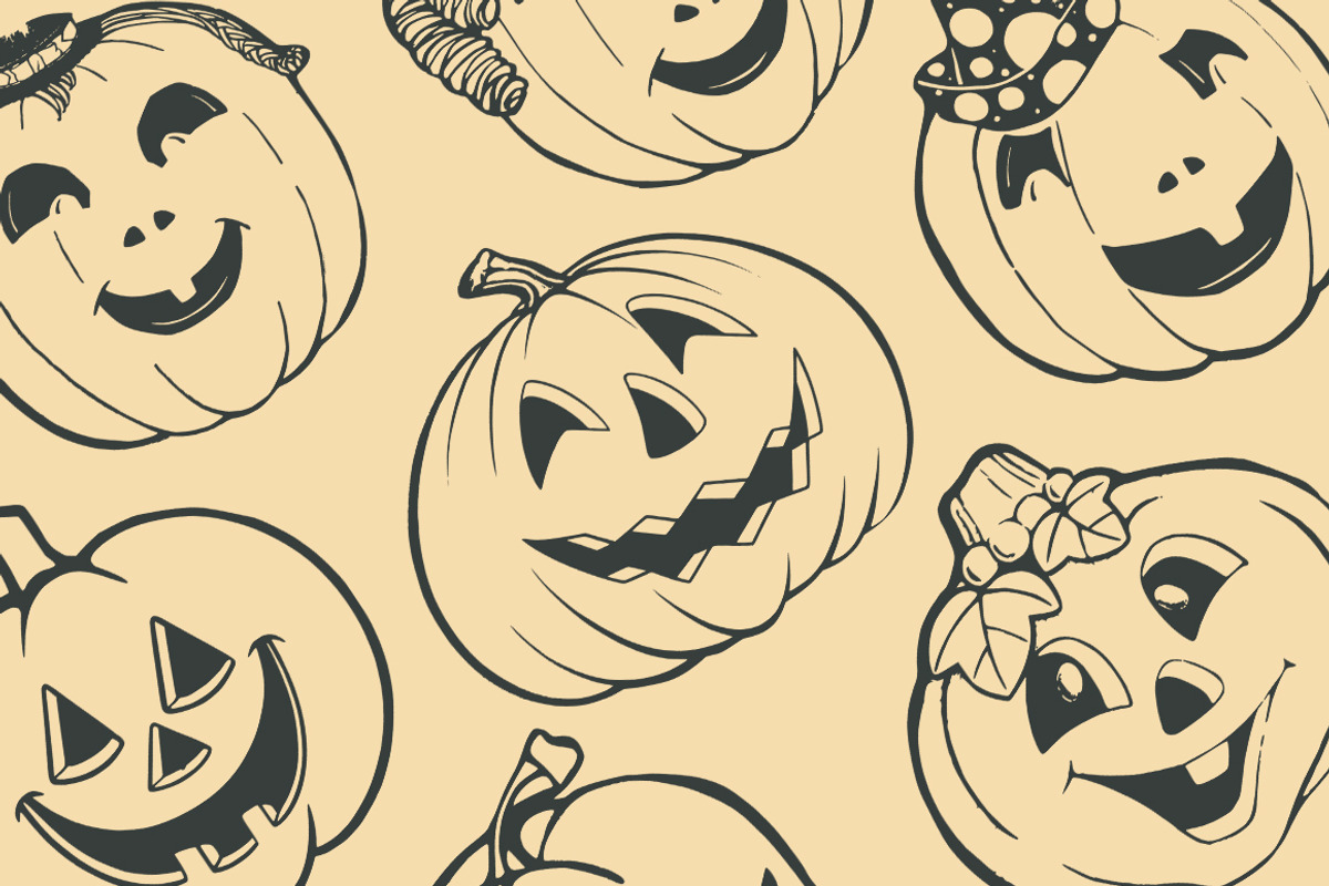 Vintage Halloween Bundle 300+, an Illustration by Retro Machine (Photo 6 of 15)