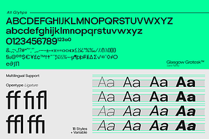 UT Glasgow Grotesk Family Font