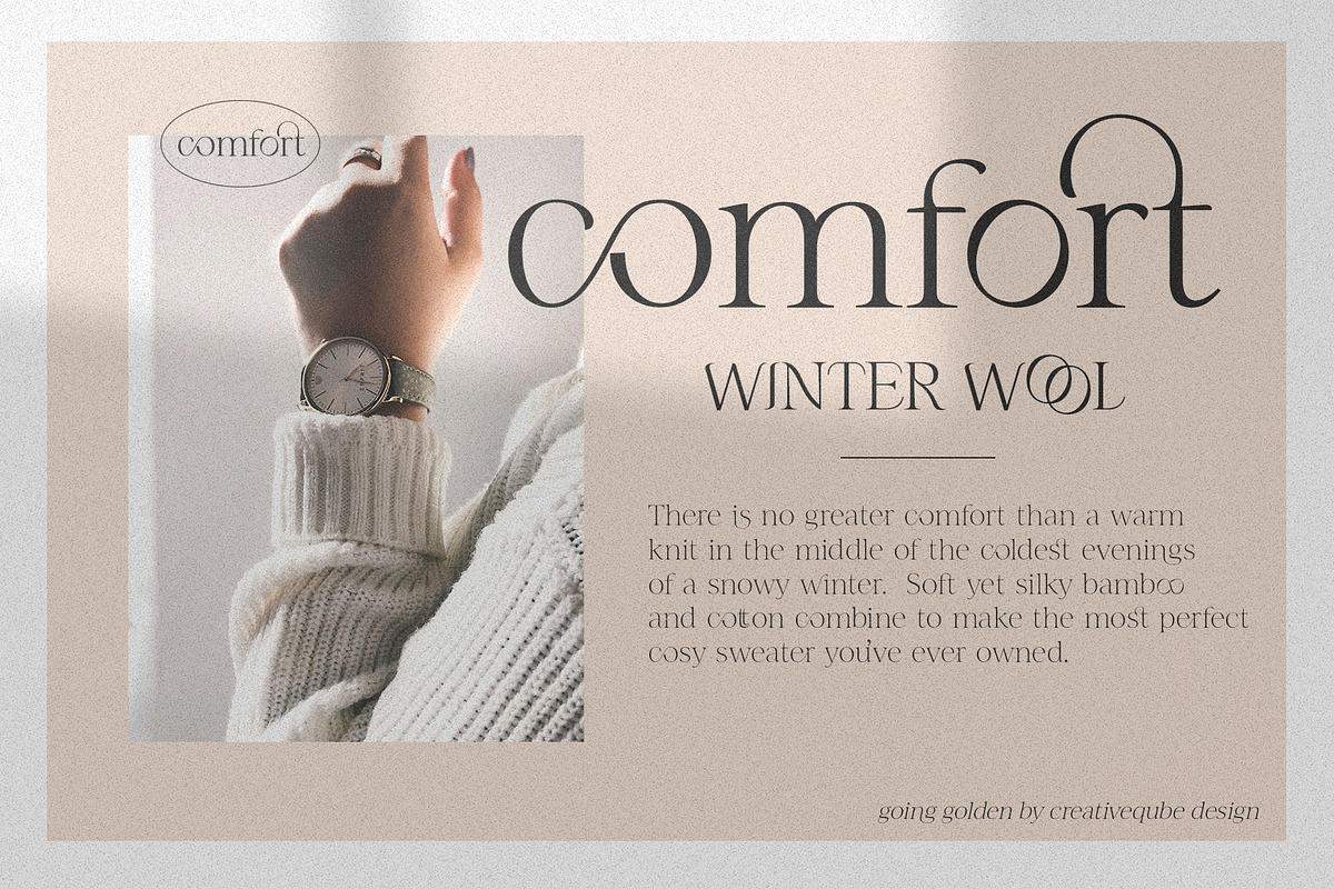Going Golden Font Family, a Serif Font by Creativeqube Design (Photo 6 of 17)