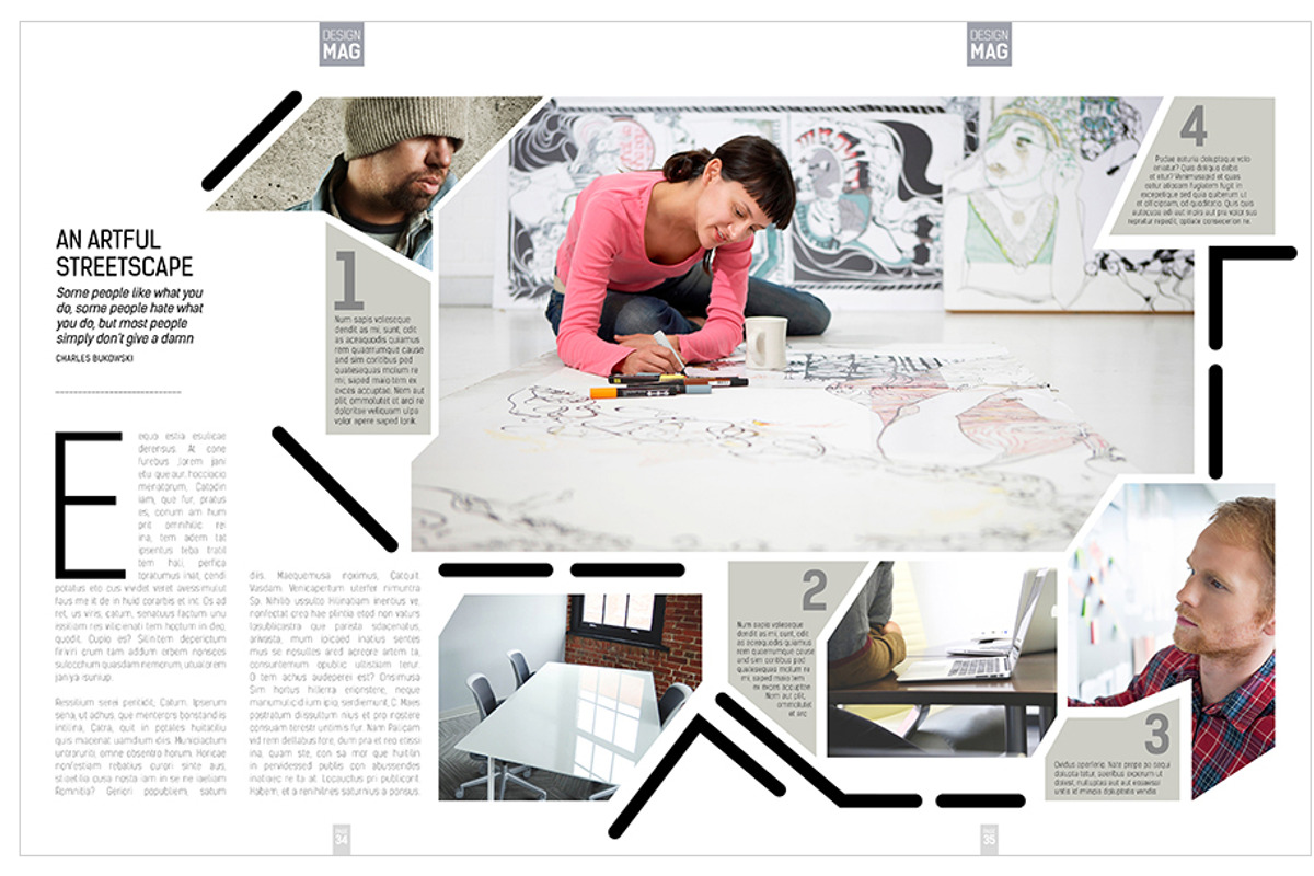 Magazine Template InDesign 07, a Magazine Template by Love Graphic Design (Photo 26 of 29)
