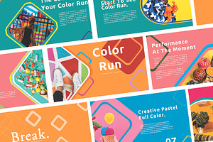 Creative Color Run Google Slides