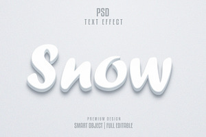Snow 3D Text Effect Style, a Layer Style Add-On by himelgfx
