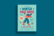 Modern Winter Coat Drive Flyer, a Flyer Template by VectorVactory (Thumbnail 1 of 3)