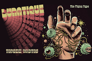 Lunatique | Three retro fonts
