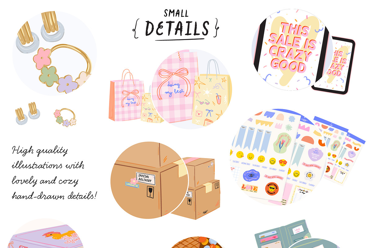 Shopping Girl Clipart Fashion Quotes, an Object Graphic by Ruslana Lubenets (Photo 5 of 15)