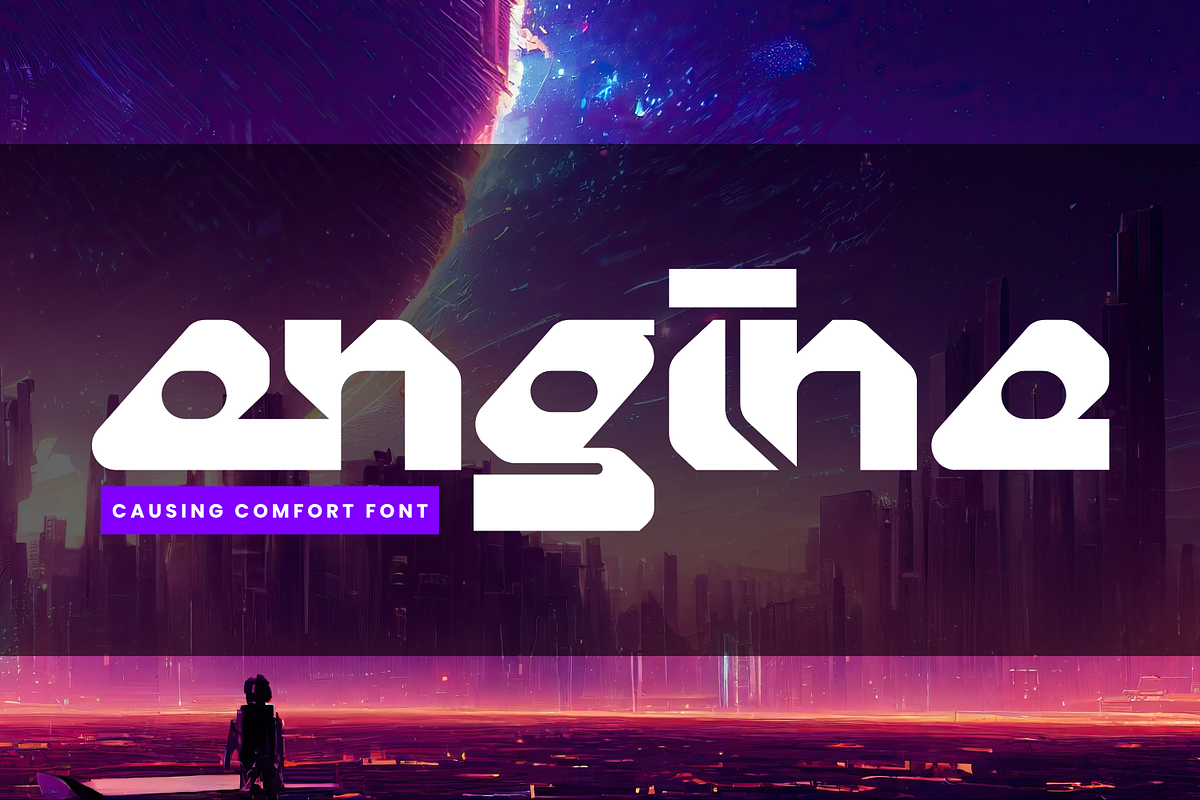Causing Comfort - Sci-fi Font, a Sans Serif Font by 177Studio (Photo 3 of 8)