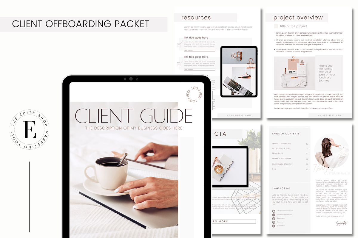 Client Offboarding Packet, a Templates & Theme by The Edits Shop (Photo 1 of 7)