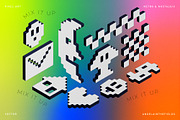 3D Pixel Love Vector Clipart, an Object Graphic by angelainthefields (Thumbnail 10 of 10)