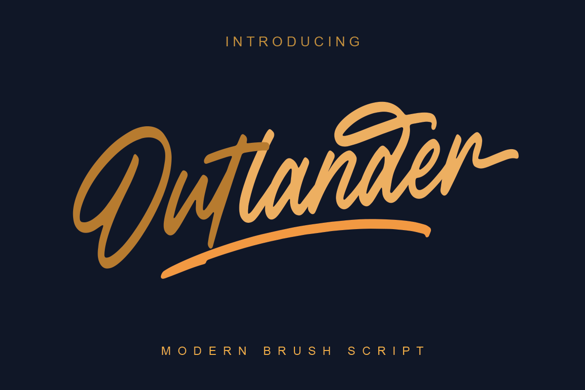Outlander Brush Script, a Script Font by Megi Satyo Widodo (Photo 11 of 11)