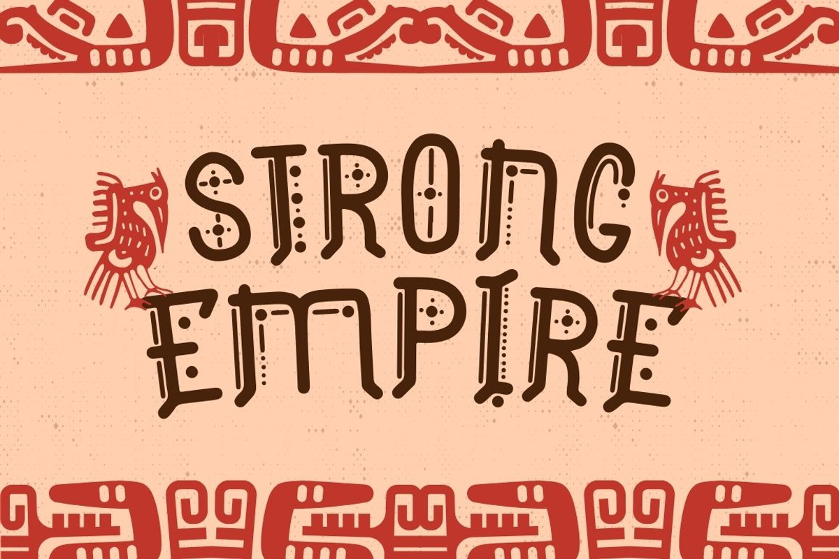 Aztec Line – Ancient Display Font, a Symbol Font by Attype (Photo 4 of 8)