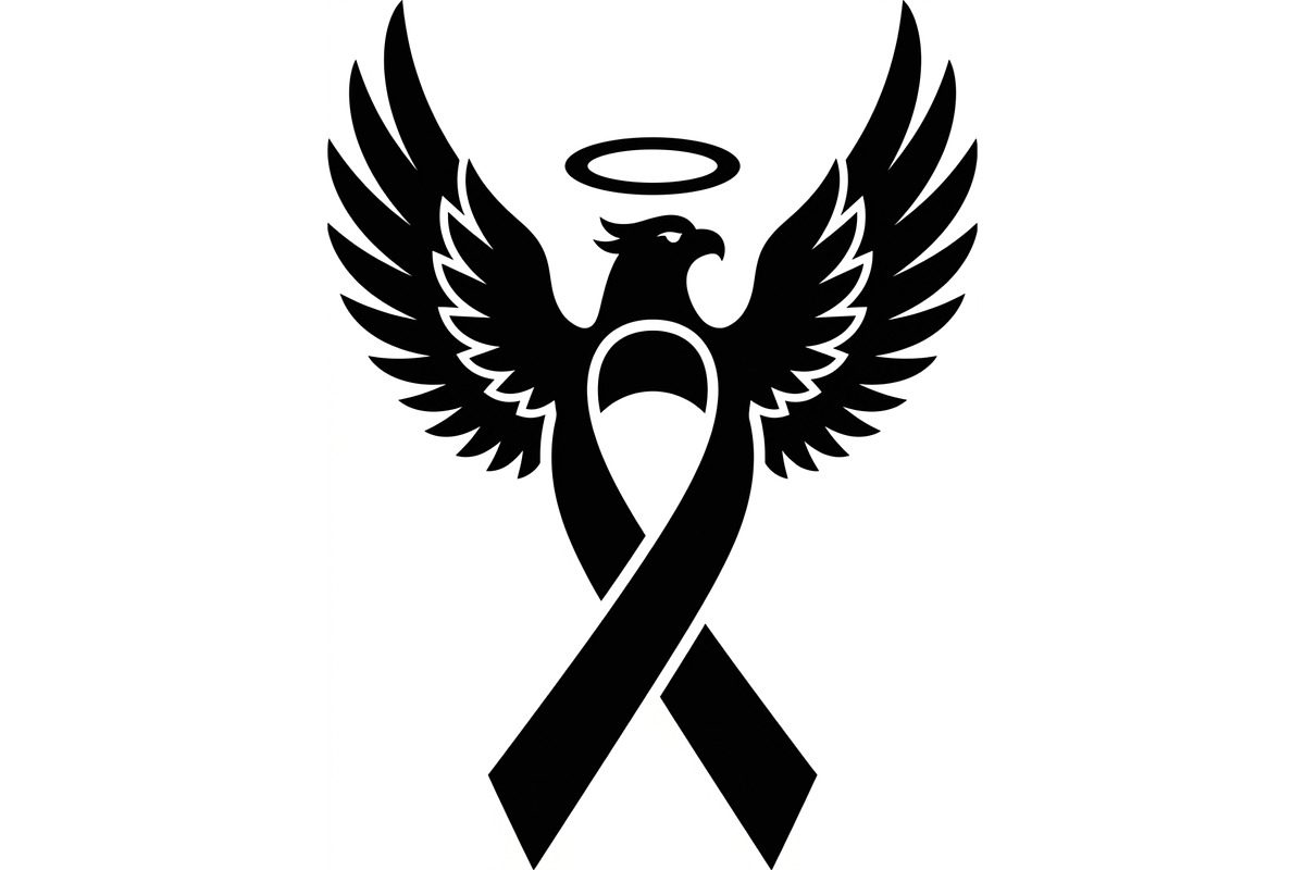 Breast Cancer Angel Eagle SVG, a Seasonal Illustration by balal (Photo 2 of 11)