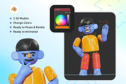 MABRO - 3D Characters, a Characters & Person 3D Model by Rakata Studio (Thumbnail 3 of 8)