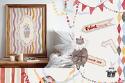 Whimsical Watercolor Circus clipart, a Decorative Illustration by 60secondsArt (Thumbnail 9 of 10)