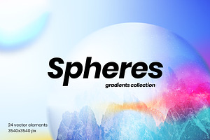 Crazy gradients spheres collection