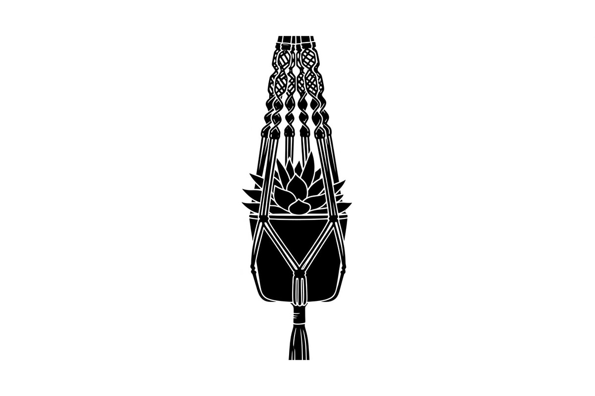 Macrame Plant Hanger Bundle, an Illustration by Creativeshirt (Photo 7 of 31)