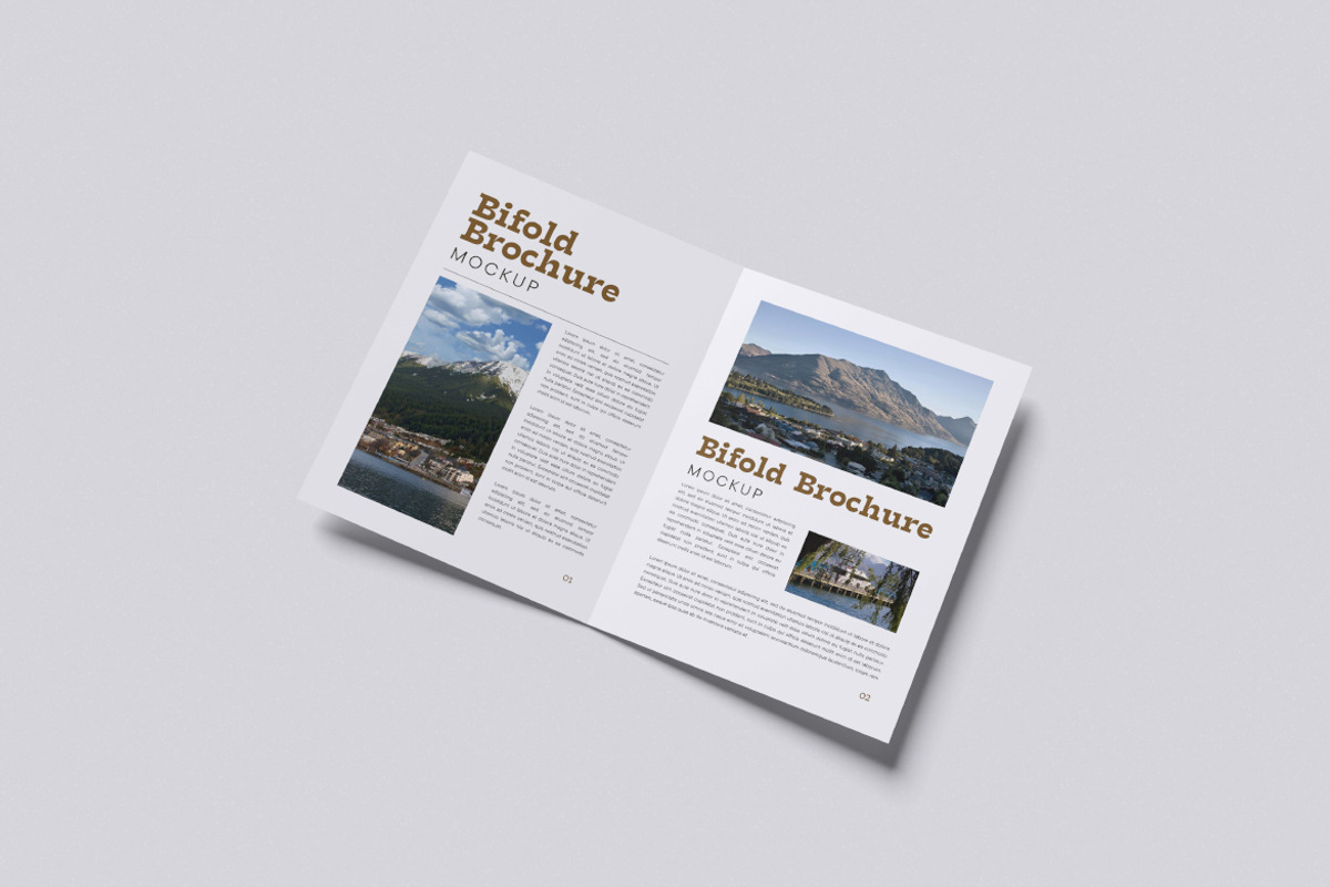 Bifold Brochure Mockup, an Advertising Mockup by Pikachudesign (Photo 5 of 5)
