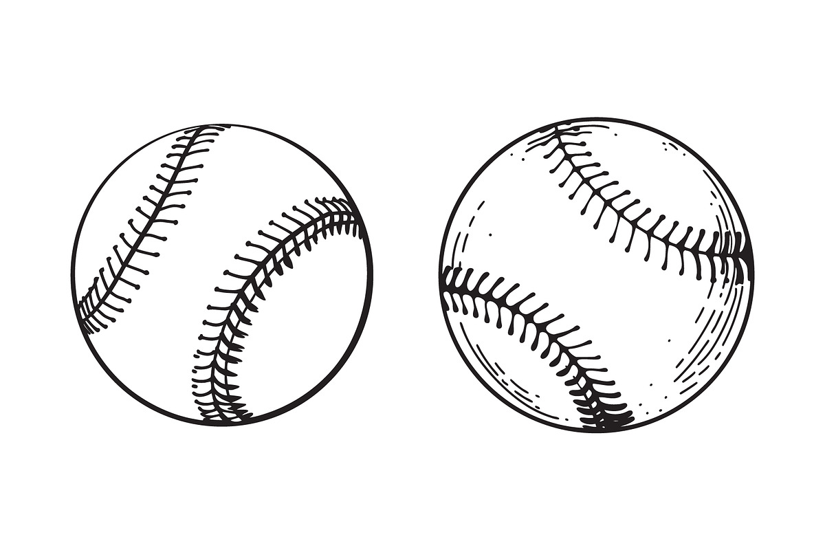 Baseball Ball Vector silhouette, an Object Graphic by Billah Hub (Photo 2 of 3)