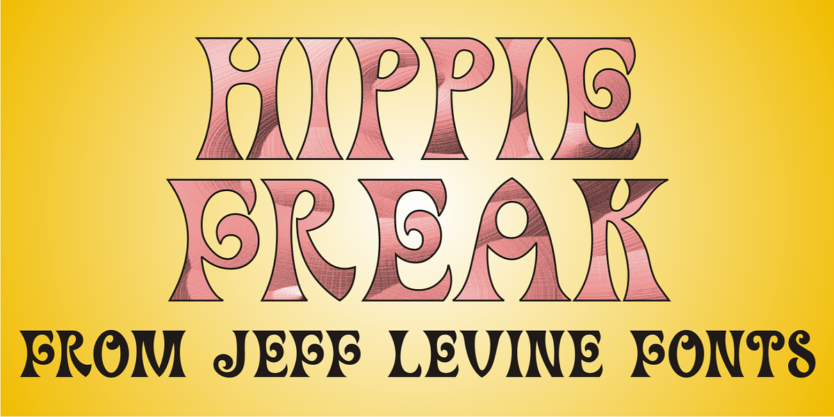 Hippie Freak JNL, a Font by Jeff Levine Fonts (Photo 1 of 4)