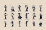 Olympic heroes. Greek and Roman gods, a Decorative Illustration by Masterlevsha (Thumbnail 1 of 2)