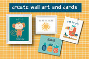 Tropicana clipart set, a Decorative Illustration by Poppymoondesign (Thumbnail 2 of 3)