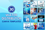 Water Distributor Canva Templates, a Social Media Template by Canvagator (Thumbnail 1 of 2)