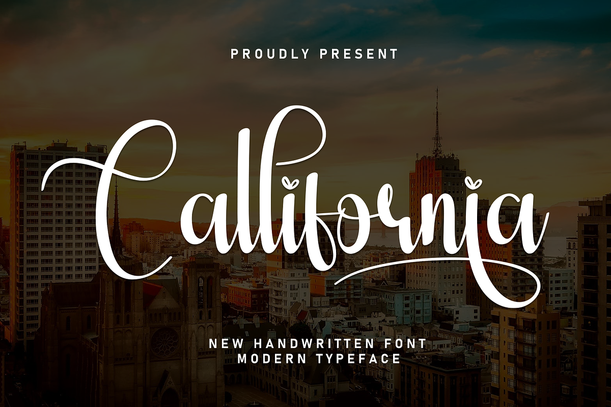 Callifornia | Script Font, a Handwritten Font by Scratchones (Photo 1 of 9)