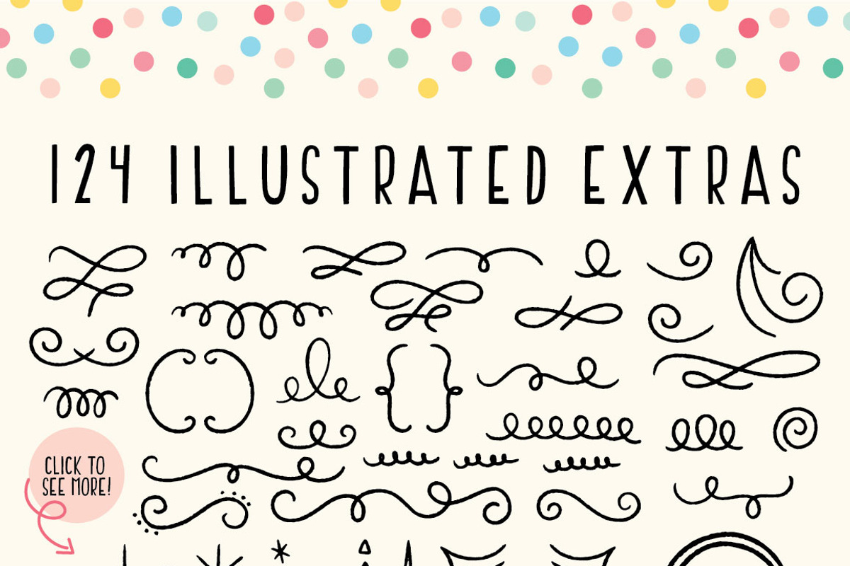 Sally Jane San Serif Font Trio preview 3