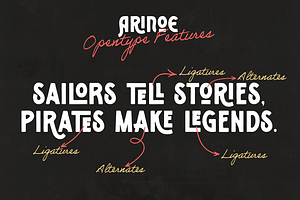 Arinoe - Vintage Font