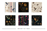 Hummingbird Retro Art Style Patterns, a Pattern Graphic by karenfoleyphoto (Thumbnail 2 of 11)