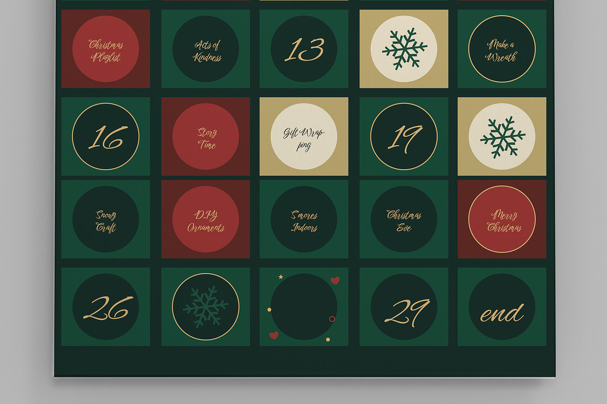 Christmas Advent Calendar, a Flyer Template by MightyDesign (Photo 4 of 7)