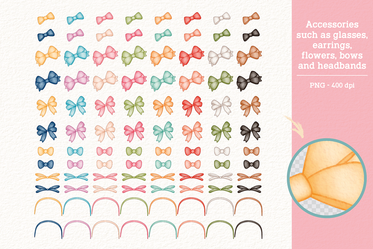 Girls - Cliparts Set, an Illustration by Estudio Daiane Barbosa (Photo 11 of 13)