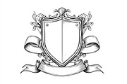 Hand-Drawn Heraldic Shield Vector, an Object Graphic by Creativeshirt (Thumbnail 7 of 10)