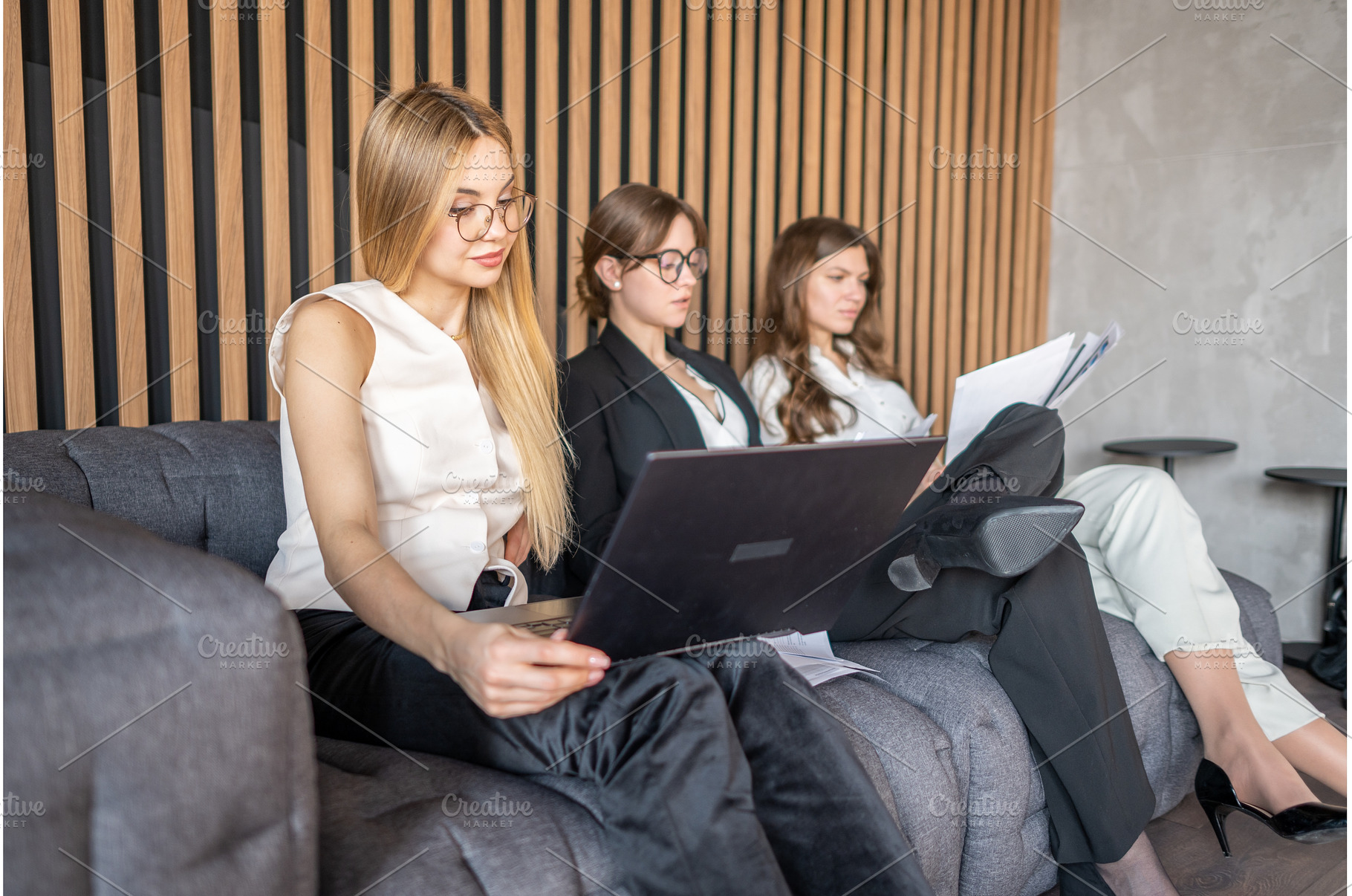 Businesswomen working together on, a Business Photo by undrey
