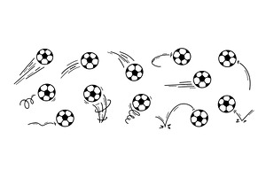 Soccer motion speed with football, a Sport Illustration by winwin.art