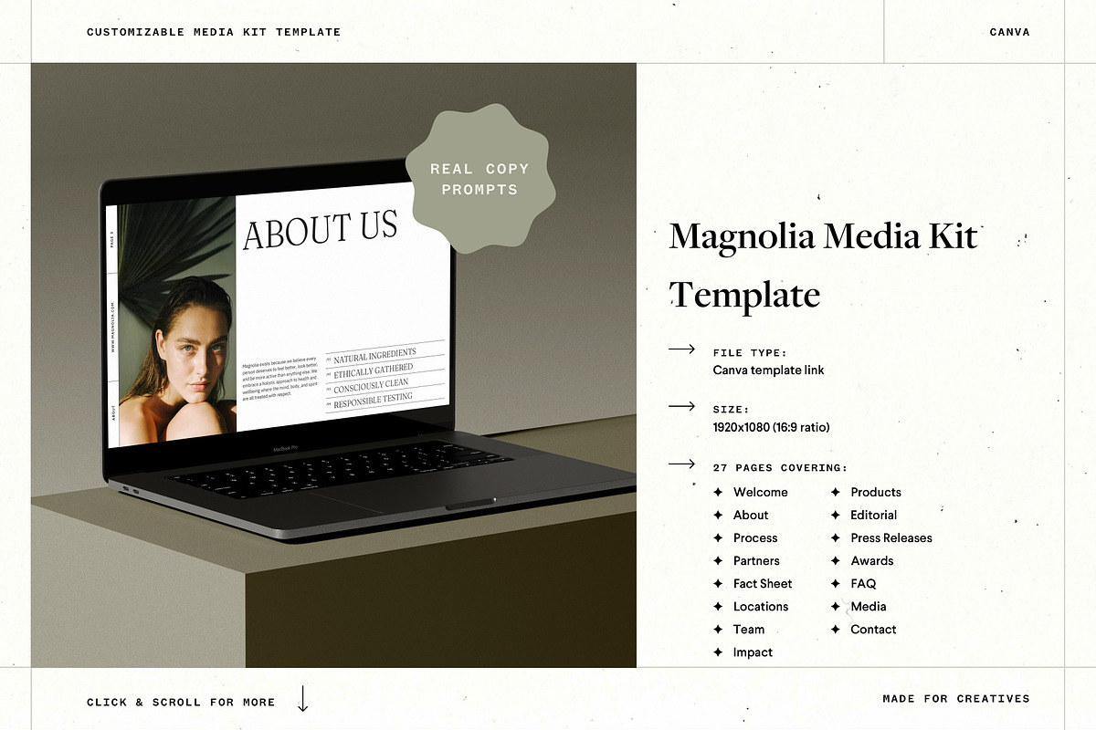 Ecommerce + Agency Media Kit Canva, a Presentation Template by Made for Creatives (Photo 3 of 10)